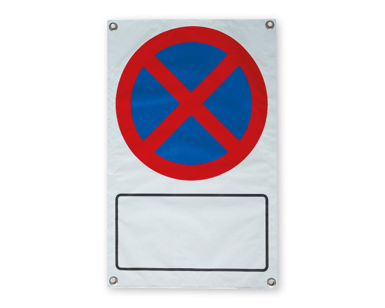 Reflexbanner Absolutes Halteverbot mit Zusatzzeichen 440 x 700 mm
